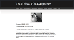 Desktop Screenshot of medicalfilmsymposium.com